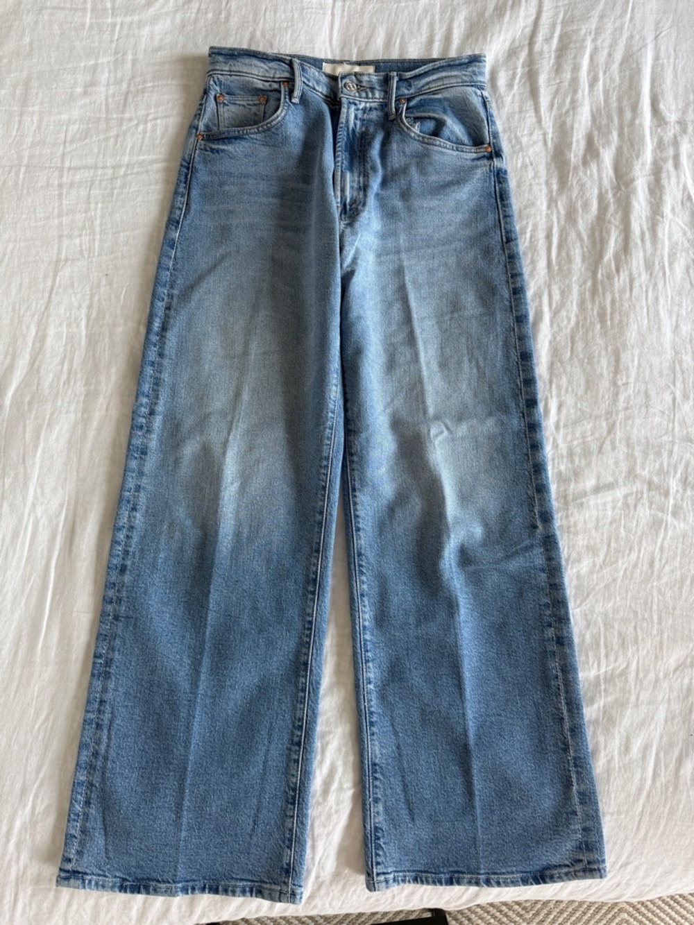 MOTHER Lil’ Lasso Sneak Jeans in shade “Sow Surreal” size 28 NWOT - Picture 6 of 12